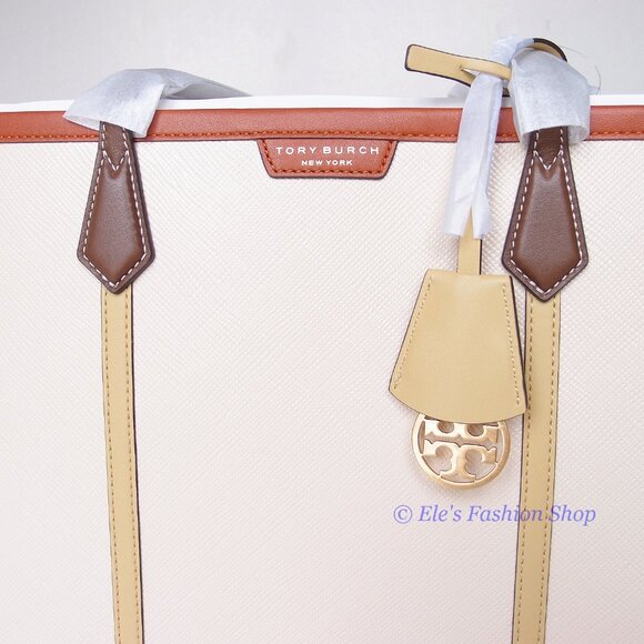❤️ NWT Tory Burch Perry Triple Compartment Leather Shoulder Tote Multi Color - Picture 7 of 16
